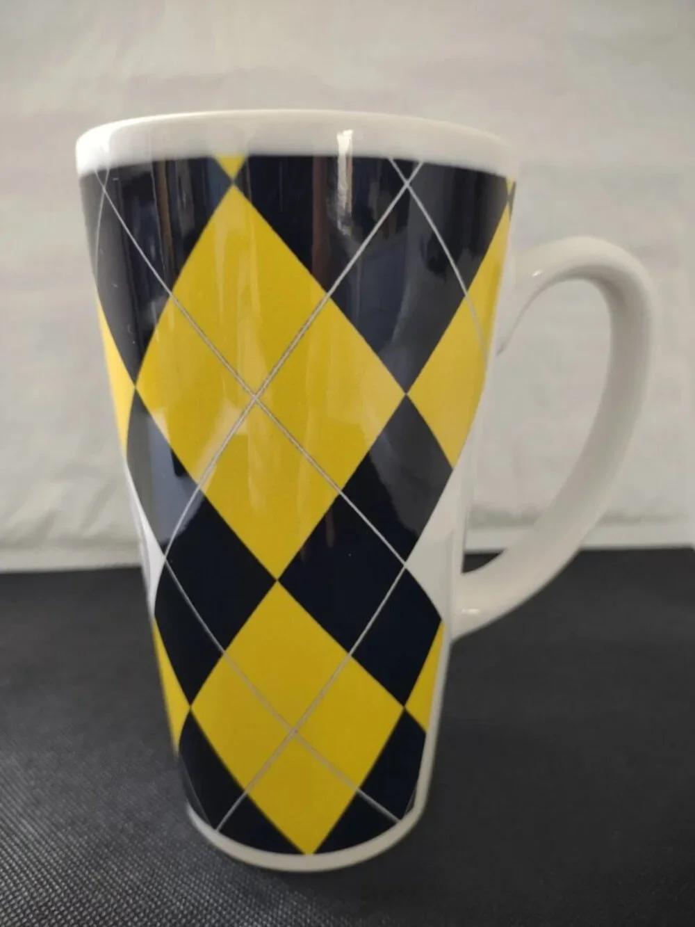NFL Pittsburgh Steelers Coffee Mug 16oz Tall Yellow Black & White Ceramic